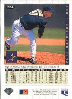 Pete Harnisch  baseball card collectible - Main Image 2