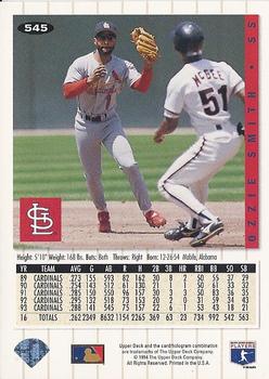 Ozzie Smith  baseball card collectible - Main Image 2