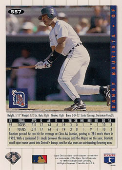 Danny Bautista  baseball card collectible - Main Image 2