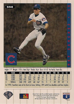 Rey Sanchez  baseball card collectible - Main Image 2