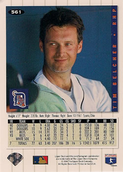 Tim Belcher  baseball card collectible - Main Image 2