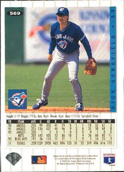 Dick Schofield  baseball card collectible - Main Image 2