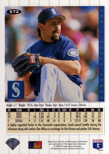 Bobby Ayala  baseball card collectible - Main Image 2