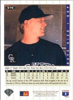 Dave Nied  baseball card collectible - Main Image 2