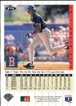 Otis Nixon  baseball card collectible - Main Image 2