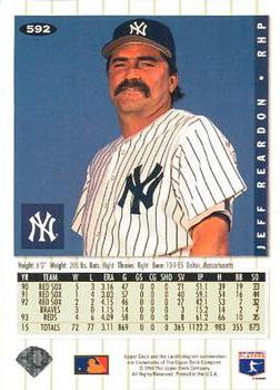 Jeff Reardon  baseball card collectible - Main Image 2