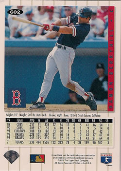 Damon Berryhill  baseball card collectible - Main Image 2