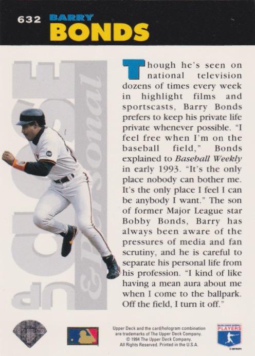 Barry Bonds  baseball card collectible - Main Image 2