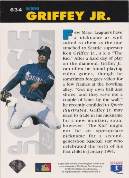 Ken Griffey Jr.  baseball card collectible - Main Image 2