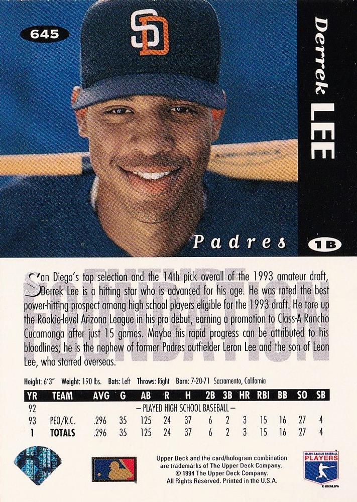 Derrek Lee  baseball card collectible - Main Image 2