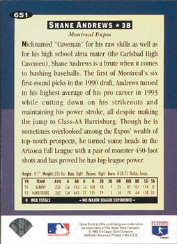 Shane Andrews  baseball card collectible - Main Image 2