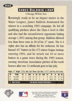 James Baldwin  baseball card collectible - Main Image 2