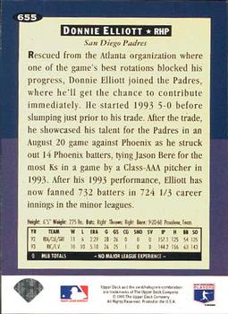 Donnie Elliott  baseball card collectible - Main Image 2