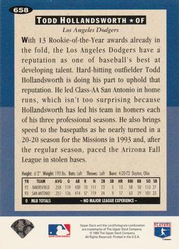 Todd Hollandsworth  baseball card collectible - Main Image 2