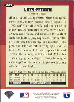 Mike Kelly  baseball card collectible - Main Image 2
