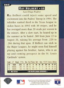 Ray Holbert  baseball card collectible - Main Image 2