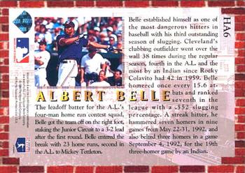 Albert Belle  baseball card collectible - Main Image 2