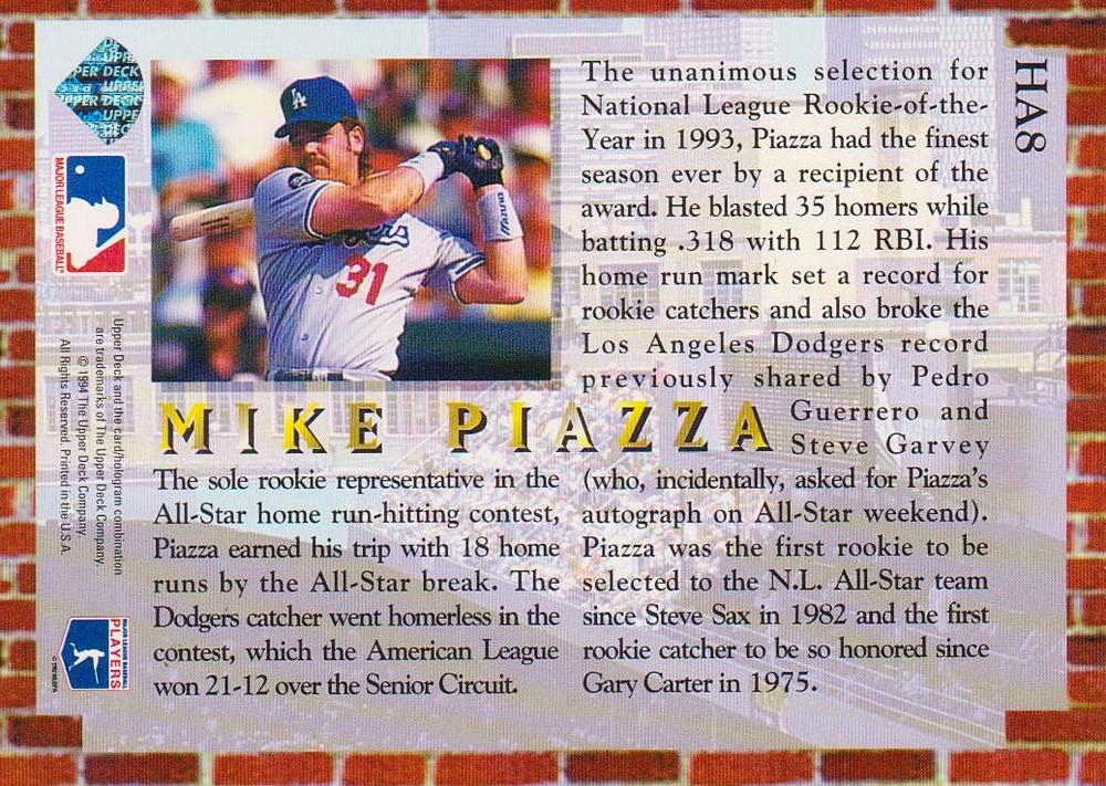 Mike Piazza  baseball card collectible - Main Image 2