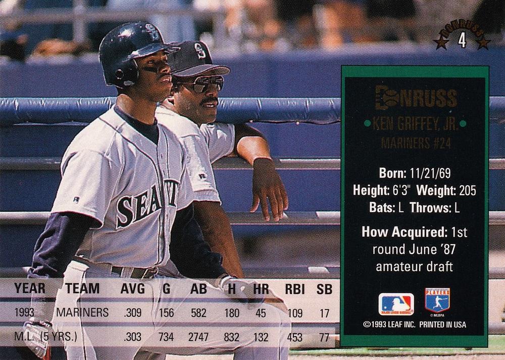 Ken Griffey, Jr.  baseball card collectible - Main Image 2