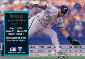 Gary Sheffield  baseball card collectible - Main Image 2
