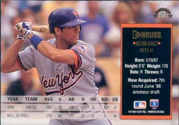 Kevin Baez  baseball card collectible - Main Image 2