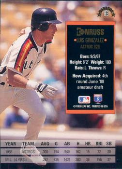 Luis Gonzalez  baseball card collectible - Main Image 2