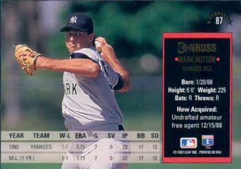 Mark Hutton  baseball card collectible - Main Image 2