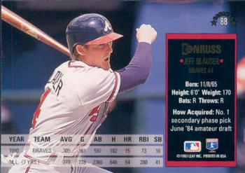 Jeff Blauser  baseball card collectible - Main Image 2