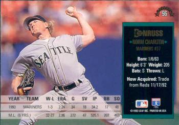 Norm Charlton  baseball card collectible - Main Image 2