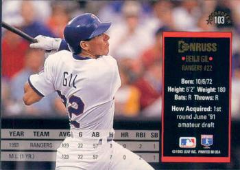 Benji Gil  baseball card collectible - Main Image 2