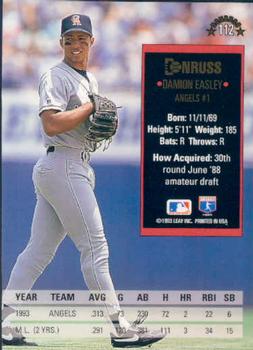 Damion Easley  baseball card collectible - Main Image 2