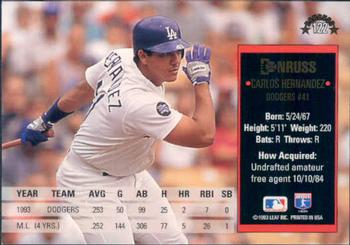 Carlos Hernandez  baseball card collectible - Main Image 2