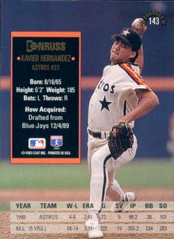 Xavier Hernandez  baseball card collectible - Main Image 2