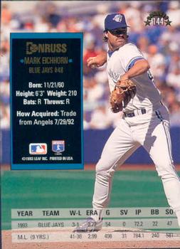 Mark Eichhorn  baseball card collectible - Main Image 2