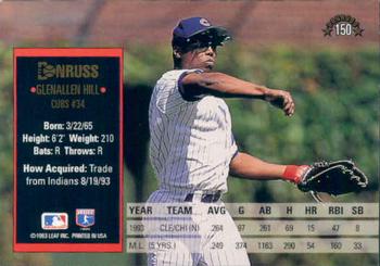 Glenallen Hill  baseball card collectible - Main Image 2