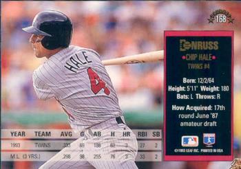 Chip Hale  baseball card collectible - Main Image 2