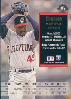 Jose Mesa  baseball card collectible - Main Image 2