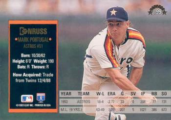 Mark Portugal  baseball card collectible - Main Image 2