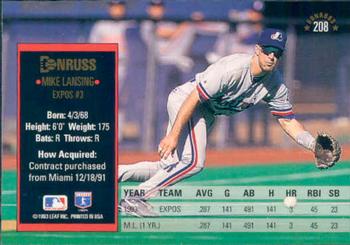 Mike Lansing  baseball card collectible - Main Image 2