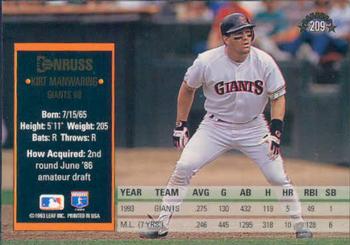 Kirt Manwaring  baseball card collectible - Main Image 2