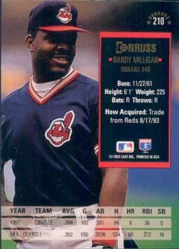 Randy Milligan  baseball card collectible - Main Image 2