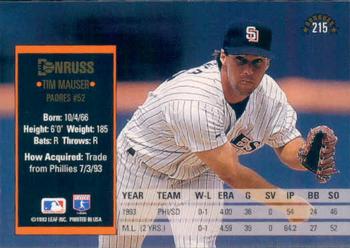 Tim Mauser  baseball card collectible - Main Image 2