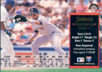 Carlos Quintana  baseball card collectible - Main Image 2