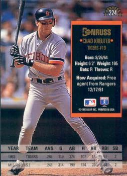 Chad Kreuter  baseball card collectible - Main Image 2