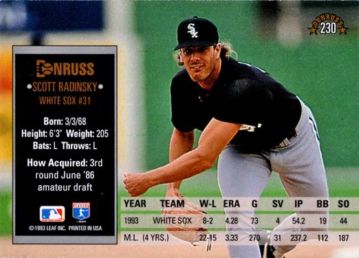 Scott Radinsky  baseball card collectible - Main Image 2