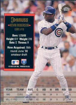 Kevin Roberson  baseball card collectible - Main Image 2