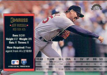 Jeff Russell  baseball card collectible - Main Image 2