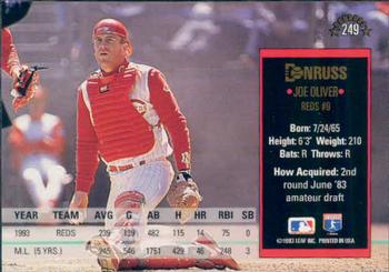 Joe Oliver  baseball card collectible - Main Image 2