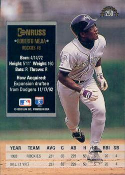 Roberto Mejia  baseball card collectible - Main Image 2