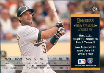 Terry Steinbach  baseball card collectible - Main Image 2